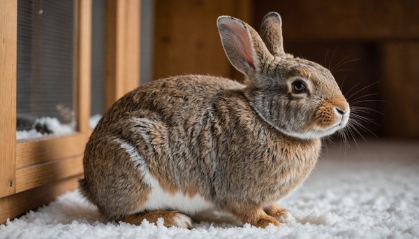 How to create a safe indoor environment for a pet rabbit during the British winter?